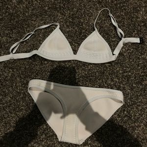Triangl White bathing suit